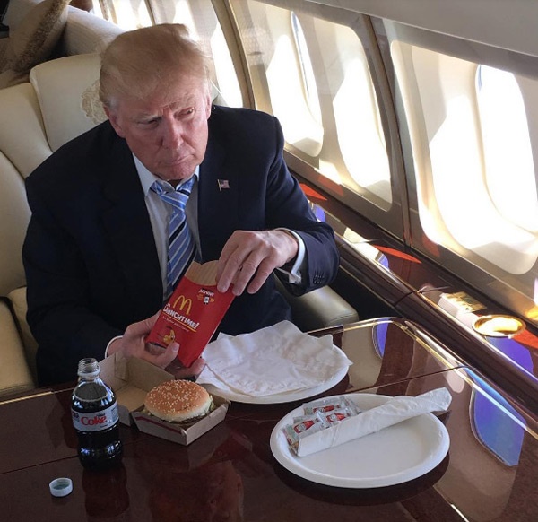 Thói quen ăn uống của tân tổng thống Mỹ Donald Trump